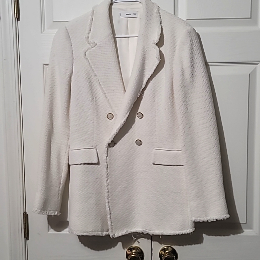 Mango XL Tweed Blazer